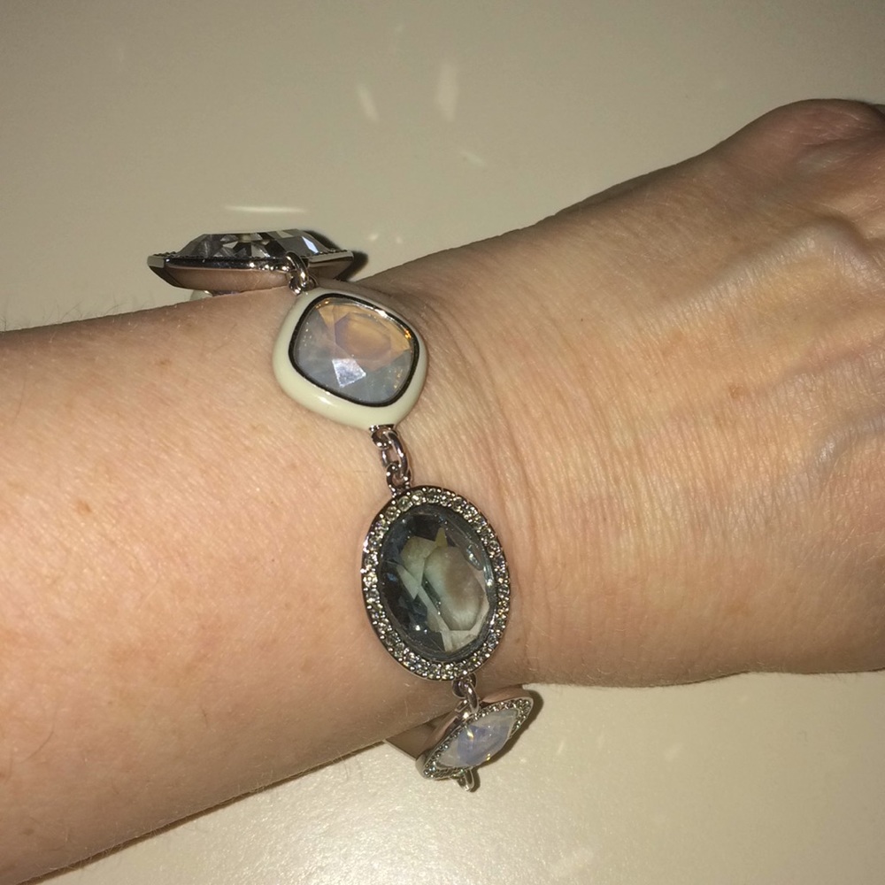 Swarovski meteorite rhodium plated bracelet new in box multicolored - Picture 3 of 8